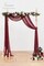 Wedding Arch Draping Fabric 2 Panels 20Ft Burgundy Chiffon Fabric Drapes Arbor Drapery Wedding Ceremony Reception Swag Dark Red Decorations